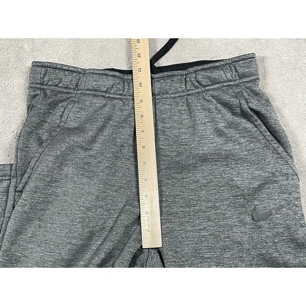 Nike Sweatpants Men's S Gray Heather Dri Fit 100% Polyester Workout Straight Leg - Picture 6 of 8